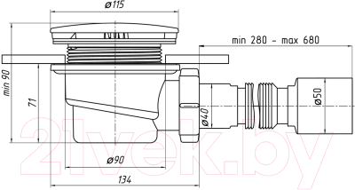 Сифон Ани Пласт Е325VAL