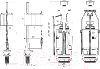 Арматура Ани Пласт WC3550
