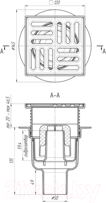 Трап для душа Ани Пласт TA5714