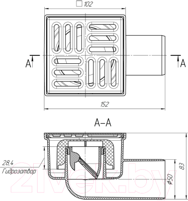 Трап для душа Ани Пласт TQ5102