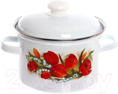 Кастрюля Лысьвенские эмали Ласковый май С-1612АП2/4Жм - фото