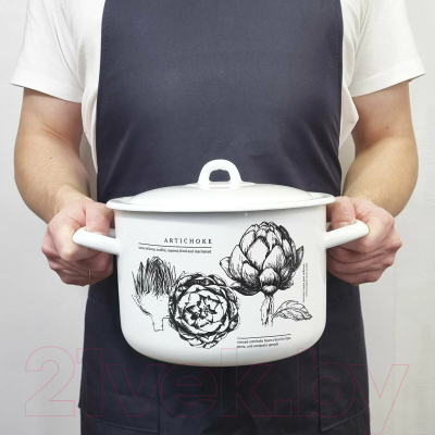 Кастрюля Лысьвенские эмали Artichoke С-16141/4Э