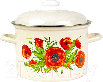 Кастрюля Лысьвенские эмали Июнь С-1615АП2/4Жм - фото