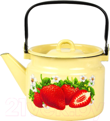 Чайник Лысьвенские эмали Сочная клубника С-2710/4Км - фото