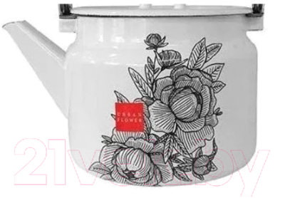 Чайник Лысьвенские эмали Urban Flower С-2710/4Рч