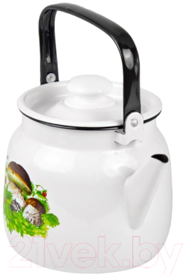 Чайник Лысьвенские эмали Грибная поляна С-2713/4Рч