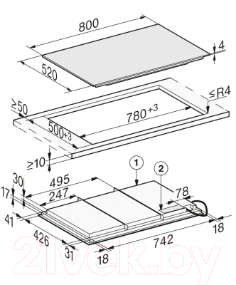 Индукционная варочная панель Miele KM 7678 FL