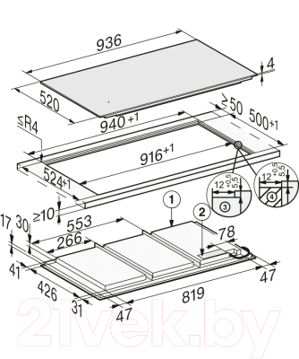 Индукционная варочная панель Miele KM 7897-1 FL Diamond