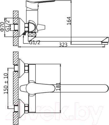 Смеситель AV Engineering AVLAW7-A589-638