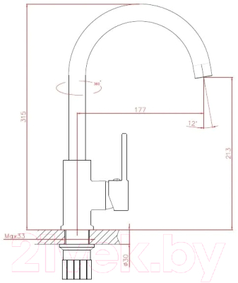Смеситель AV Engineering AVHOP4-B996-649