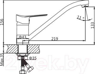 Смеситель AV Engineering AVLAW4-C589-637