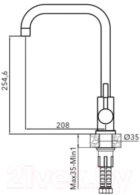 Смеситель AV Engineering AVZAR4-B304GR-739