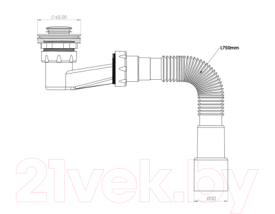 Сифон AV Engineering AVE129724