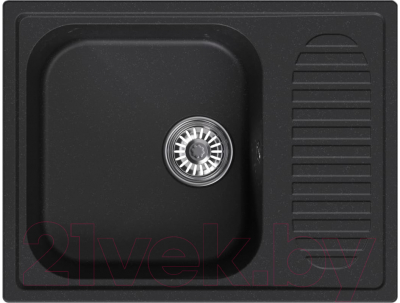 Мойка кухонная Mixline ML-GM18 551978 (ультра-черный) - фото