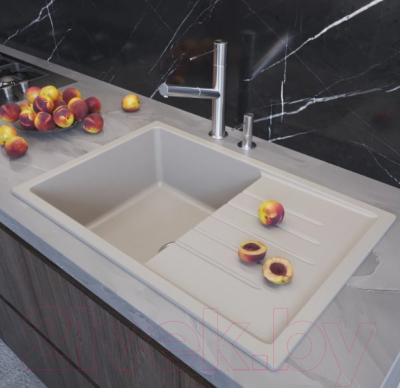 Мойка кухонная Mixline ML-GM19 551986 (белый)