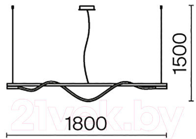 Потолочный светильник Maytoni Tau MOD166PL-L20G3K