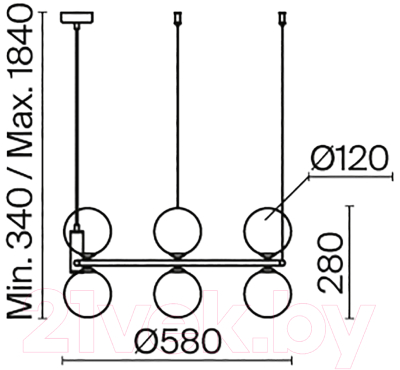 Люстра Maytoni Ring MOD013PL-06BS1