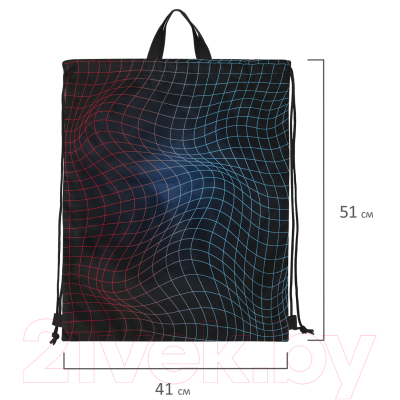 Мешок для обуви Brauberg Neon Web / 271596