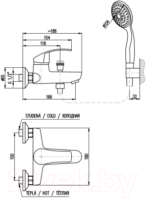 Смеситель Slezak RAV Mississippi MS054.5-1