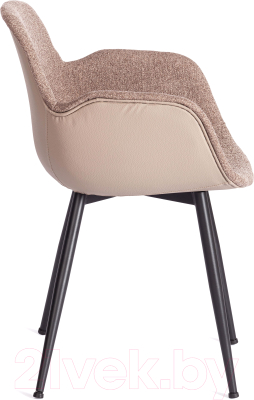 Стул Tetchair Valentino металл/экокожа/ткань (коричневый/черный)