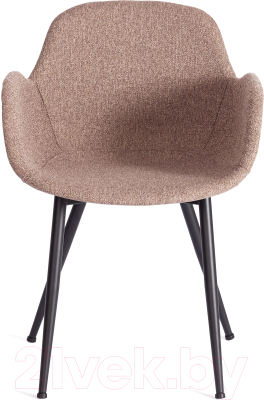 Стул Tetchair Valentino металл/экокожа/ткань (коричневый/черный)