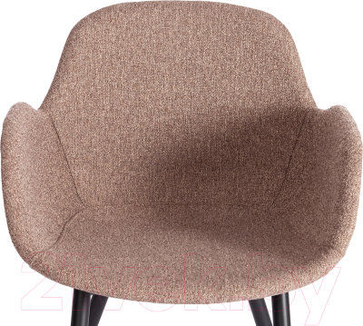 Стул Tetchair Valentino металл/экокожа/ткань (коричневый/черный)