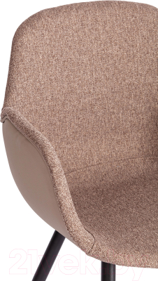 Стул Tetchair Valentino металл/экокожа/ткань (коричневый/черный)