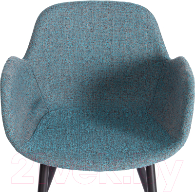 Стул Tetchair Valentino металл/экокожа/ткань (бирюзовый/серый/черный)