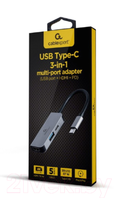 USB-хаб Cablexpert A-CM-COMBO3-02