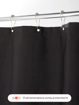 Шторка-занавеска для ванны Home One Linen 180x200 / 412878