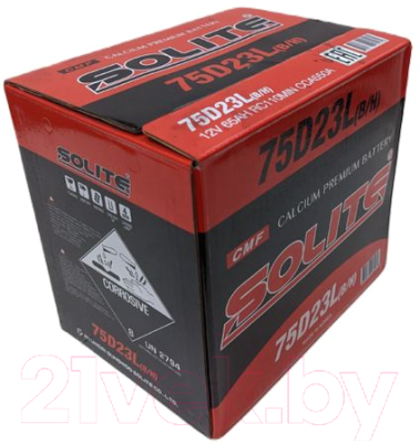 Автомобильный аккумулятор Solite 550A 75D23L B/H