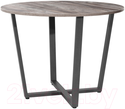 Обеденный стол Millwood Орлеан Л18 D100 (сосна пасадена/графит) - фото