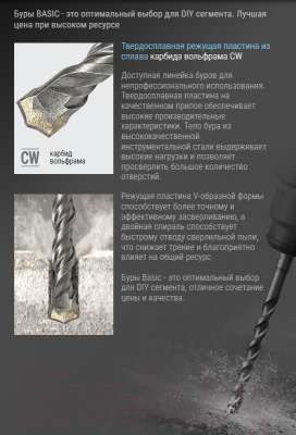 Набор буров Rennbohr Basic SDS+ 6х110мм / 690611.21