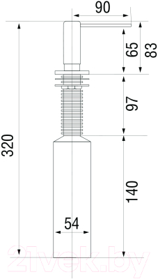 Дозатор встраиваемый в мойку Longran LD0006 GG