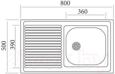 Мойка кухонная Mixline R 503443