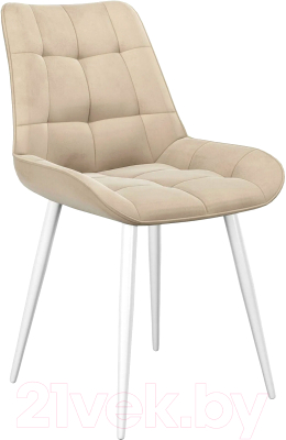 Стул DikLine 206М (B03 бежевый/ножки белые) - фото