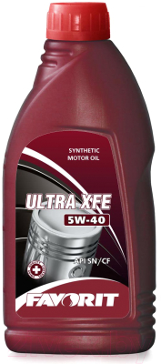 Моторное масло Favorit Ultra XFE 5W40 API SN/CF / 55227 - фото