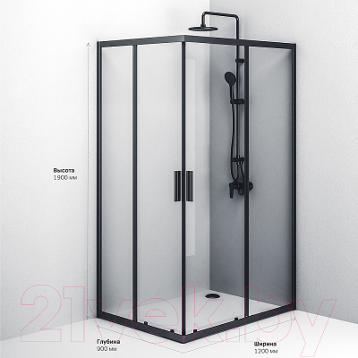 Душевой уголок AM.PM Gem S W93G-404-120290-BT