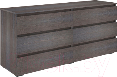 Комод Кортекс-мебель Бари 160 6ш (береза/береза/береза) - фото