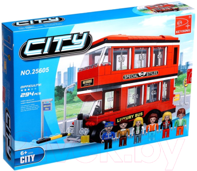 Конструктор Keyixing Двухэтажный автобус / 576139 - фото