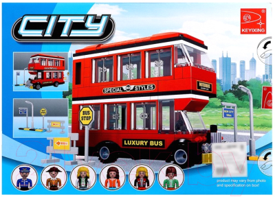 Конструктор Keyixing Двухэтажный автобус / 576139