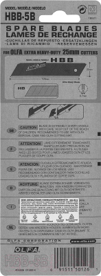 Набор сменных лезвий Olfa OL-HBB-5B (5шт)