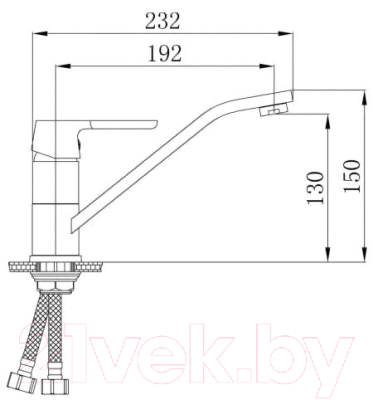 Смеситель РМС SL123W-004F-25