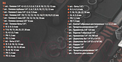 Универсальный набор инструментов ForceKraft FK-41082-5DS