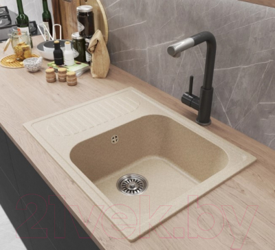 Мойка кухонная Mixline ML-GM18 551973 (бежевый)