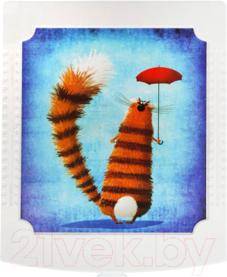 Комод пластиковый Росспласт Декор Кот 4 яруса