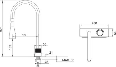 Смеситель РМС SUS130-017F-2