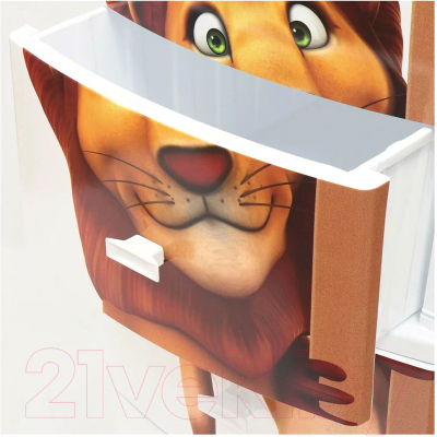 Комод пластиковый Росспласт Декор Лев Моно 4 яруса