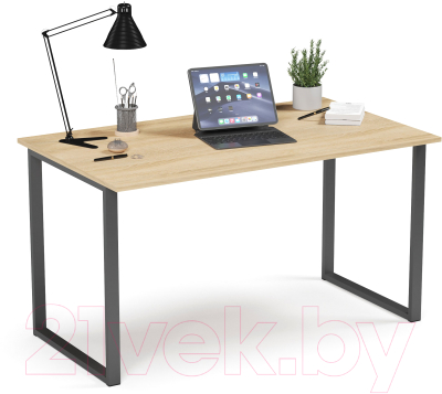 Письменный стол Soma Bliss 100x60 (дуб сонома/черный)