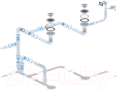 Сифон Ани Пласт LD0515SA15
